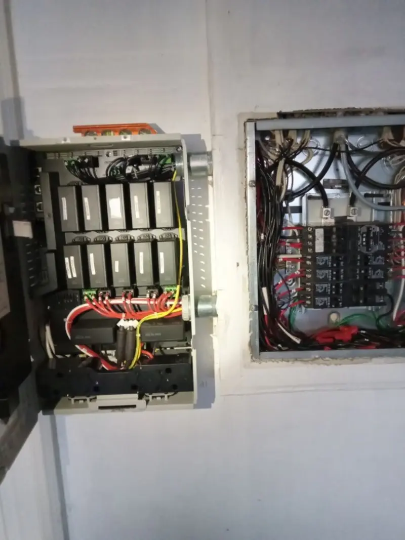 Electrical panel upgrade completed for Security Camera Wiring in Kelly Ridge
